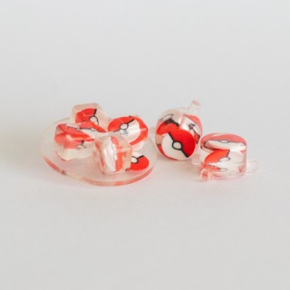 Custom Resin Gameboy buttons - Red and White