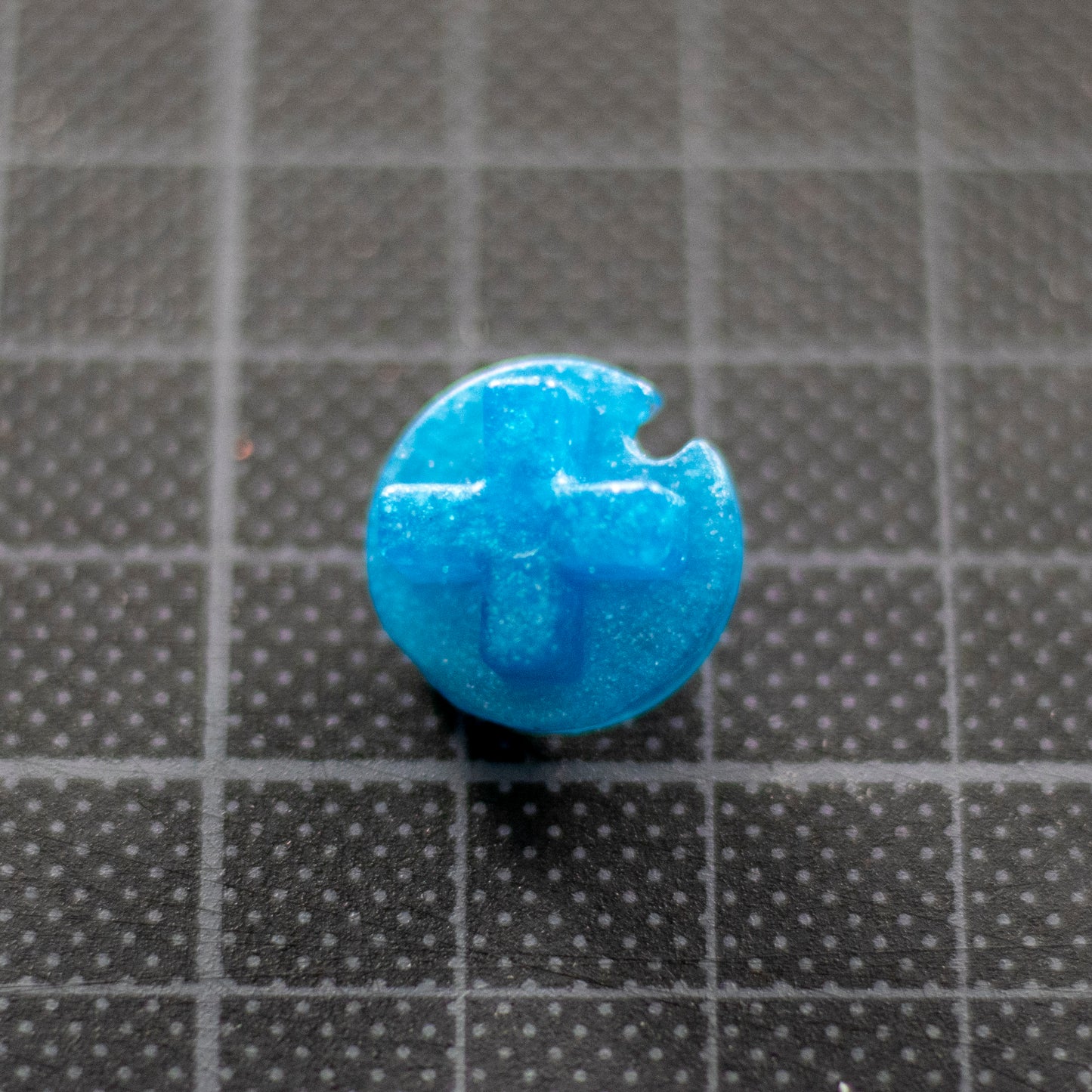 Custom Pocket Pikachu buttons - Glitter Blue